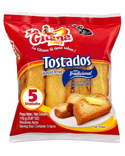 LA GITANA Tostados, 5 Unidades, 110 G | Fresco, Crocantes, Sin Conservantes