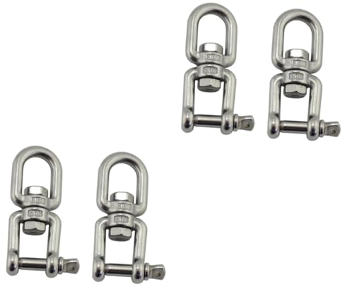 POPETPOP 4 Stück Hängewirbel Praktischer Drehwirbel Aus Metall Drehhaken Zum Aufhängen Drehhaken