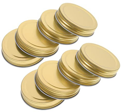 LABRIMP 12pcs Tinplate Can Lids for Mason Jars Suitable for 70mm Jars Sturdy and Practical for Use in Microwave Ovens and Refrigerators