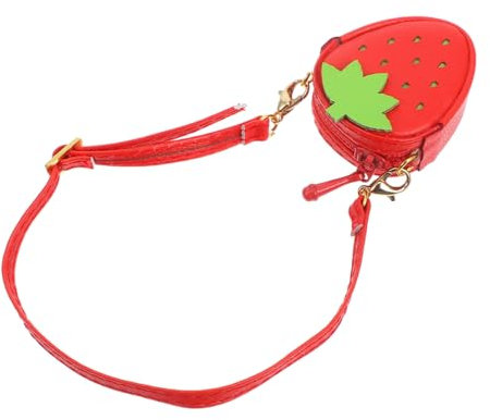 KONTONTY Bolso De para Muñecas Mini Bolso De Fresa Lindo De Moda Accesorio para Jugar