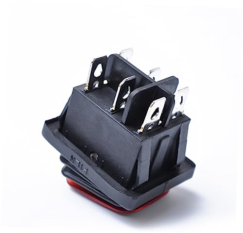 ULTECHNOVO Wippschalter 6-polig Auto Boot Rocker Schalter 12 v Dc Mit Rotem Licht Für Fahrzeuge Und Boote