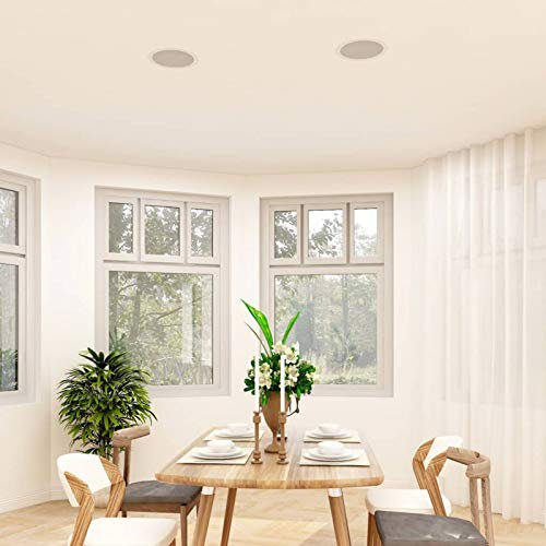 Juroupi 2X Altoparlanti Integrati da Parete Soffitto Diffusori Subwoofer Impianti Sistema HiFi Audio Tecnologia Stereo Casse Acustiche