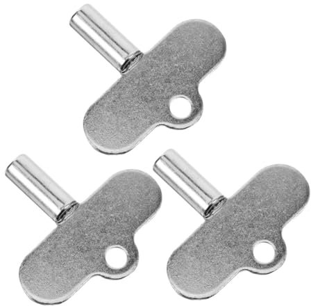 iplusmile 3pcs Silver Zinc Alloy Radiator Air Bleeder Valve Key