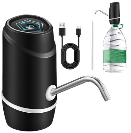 Electric Water Pump for 5 Gallon Bottle | Water Pump for 5 Gallon Jug | USB Charging Drinking Fountain Pumping Device for Outdoor Camping