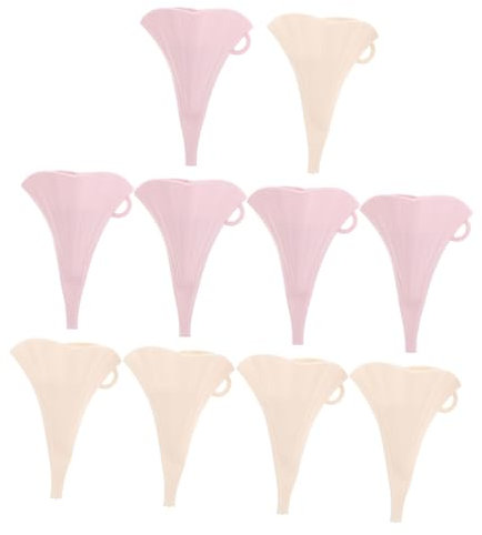 FUNNETOYU 10piezas Embudo Pequeño y Portátil Embudo Para Enlatar Para Llenar Botellas De Agua Accesorio De Cocina Plástico Herramienta De Diseño Antisalpicaduras