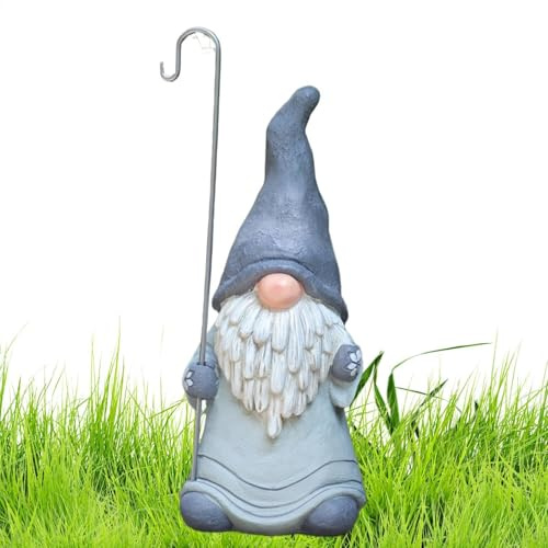Tqcplfdiddo Garden Gnomes,Resin Garden Decor Gnome Statues for Outside | Gnome Statue Outdoor Decor, Gnome Figurine for Outside Indoor Patio Lawn Yard Porch Shelf Bookshelf Decoration
