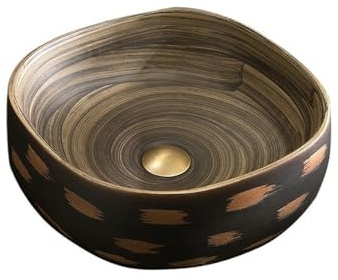 Tocador Lavabo de baño retro sencillo for patio, balcón, con grifo y desagüe Moderno