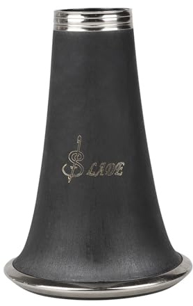 B Flat Clarinete Aleación Trompeta Baquelita Boca Campana Boca Con Aro Rígido Externo Piezas Para Instrumentos De Viento Madera Clarinete Inastillable Boca de Sonido