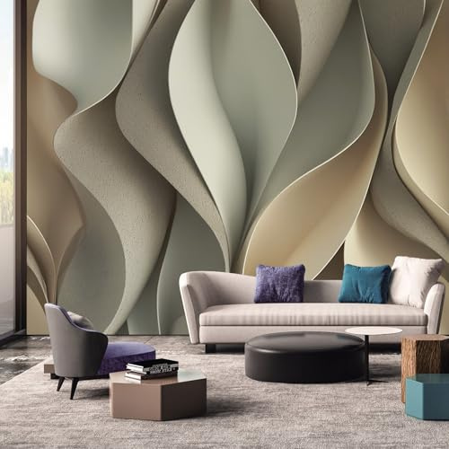 Generisch Tapete 3D Effekt, Vliestapete Modern Abstrakt Textur Innen Wohnzimmer Küche Schlafzimmer Tapeten, 3D Effekt Wand Deko Wandtapete 130L x 80B cm