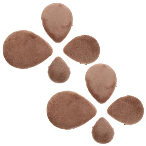 Hohopeti 8 St Mjuka Mini Ansiktspuderpuffar i Microfiber Nonabsorbenta Makeupsvampar för Jämn Foundation och Puderapplicering Lätttvättade och Effektiva för Full Täckning