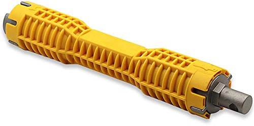 TOOLSTAR Faucet and Sink Installer Tool, Sink Wrench Multi-Purpose Plumbing Wrench Pipe Spanner Sink Faucet Installer Change Faucet Tool for Bathroom Kitchen Installation Yellow (Pack of 1)