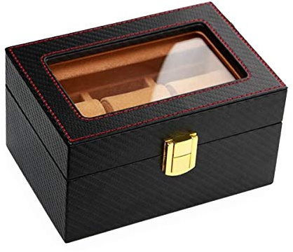 Uhrenbox mit Fenster BULLONGÈ FR3 Carbon