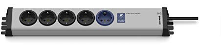 EHMANN 0214x00058341 IT Master/Slave PRO Steckdosenleiste, 5-Fach (1 Master, 4 Slaves), 1,5 m Zuleitung