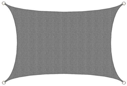AMANKA UV Sonnensegel 2x3m Rechteckig Wasserdurchlässig - Sonnenschutz Balkon Terrassendach Sichtschutz - Outdoor Sonnensegeltuch Sonnenschutz Terrasse Trampolin Pergola Wohnwagen Pool Teich Camping