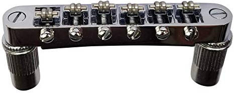 Tune-O-Matic Bridge w/Roller Saddles for Epiphone Les Paul, SG, ES, Dot, Chrome Color