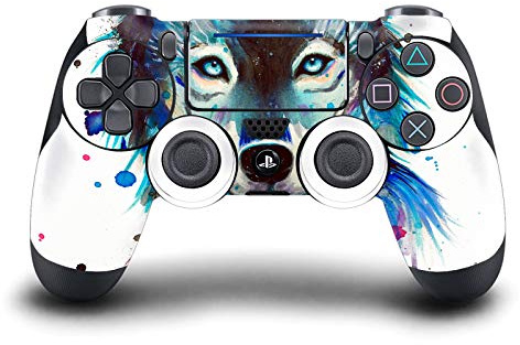 Head Case Designs Officially Licensed Pixie Cold Ice Wolf Art Mix Vinyl Sticker Gaming Skin Decal Cover Compatible With Sony PlayStation 4 PS4 DualShock 4 Controller