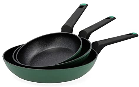BIDASOA Set de 3 Sartenes Forjado Esencia de Aluminio 18-22-26cm