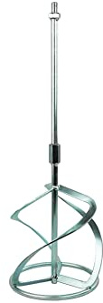 Toolty Assembled Professional Mixing Paddle 135 x 600mm - M14 Thread - Galvanized Steel, Mixer, Whisk, Stirrer - Positive 3-Blade - for Plaster, Gypsum, Adheives, Concrete, Cement, Glue, Paint, DIY