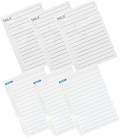 STOBOK 6blätter Magnetischer Wochenplaner Abwischbar Whiteboard Für Kühlschrank Wochenkalender Flexibel Wiederverwendbar Praktische Notizen Und Familienaufgabenplanung