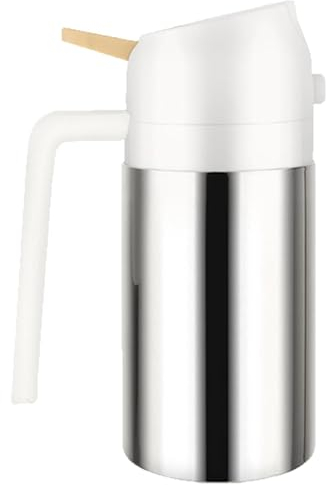 Anulely Multi Purpose Oil Dispenser, 304 Stainless Steel Oil Spray Bottle Mister, Portable Sleek Design Spraying And Pouring Kitchenware Tools For Baking, Salad Making, Cooking, BBQ