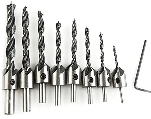 Senker Bohrer Set Senker Reiben Bohrer Bits Holzbearbeitung Fasen Werkzeug Bohren Loch Holzbearbeitung Senker