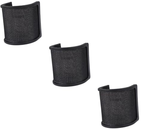 JOINPAYA 3pcs Triple Layers Windscreen Filter U-shaped Mic Shield for Noise Reduction for Studio Recording Streaming Mic Filter Shield