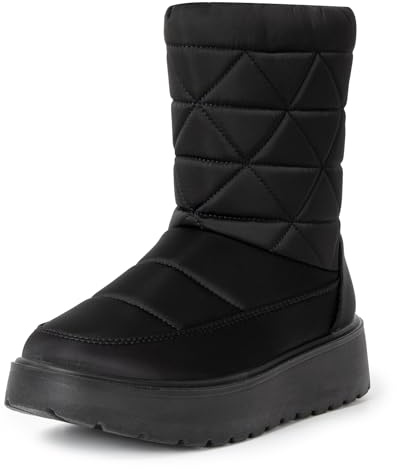 alpine swiss Zoey Women’s Winter Boots | Waterproof Snow Booties | Faux Fur Lined Warm Cozy Comfortable | Anti-Slip Sole | Stylish Outdoor Shoes BLK 10
