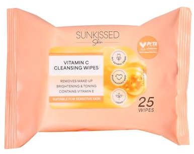 Sunkissed Skin Vitamin C Cleansing Wipes 25 Pack