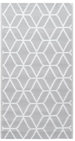 Homgoday Alfombra de exterior Arakil, gris, 80 x 150 cm, de polipropileno, resistente y fácil de limpiar