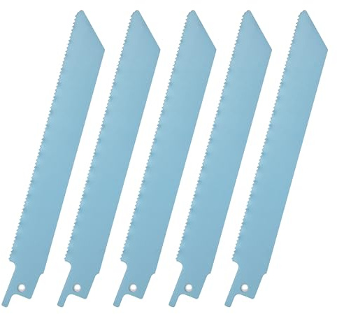 Tunejoy Hojas para Sierra de Sable S922BF Sierra de Sable en BIM para Cortar Metal, Aluminio y Tubos 14TPI 150mm 5 Piezas