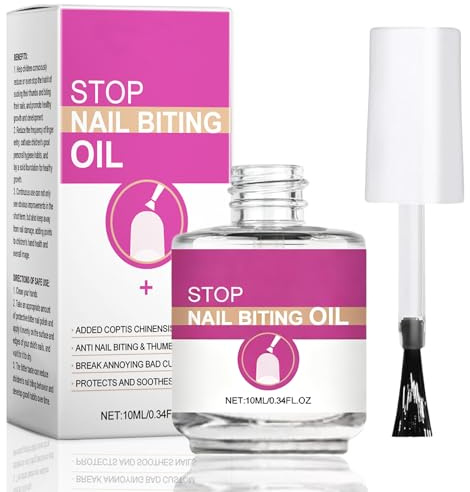 Stop Nägelkauen Nagellack - 10ml Bitterlack gegen nägelkauen Kinder Stop Nails Polish - daumenlutschen abgewöhnen, natürlich, anti Fingernägel Kauen Stoppen für Kinder Erwachsene Nagelpflege