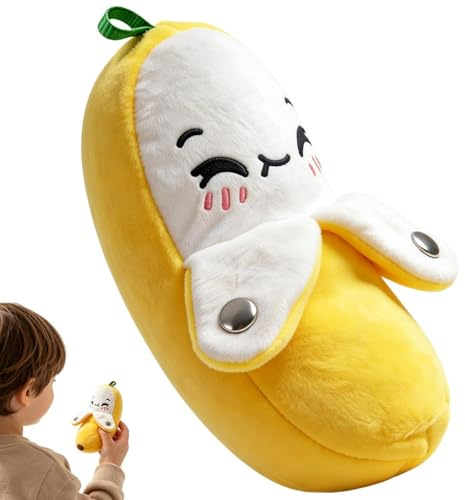 Generico Giocattolo Sensoriale Musicale Bambini Divertente E Interattivo | Giocattolo Musicale Peluche Banana Per Divano, , Stanza, Mensola, Compleanno, Capodanno, Festività, Camera Da , Casa E