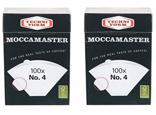 2 x MOCCAMASTER - Filter No.4 (je 100 Filtertüten) Technivorm