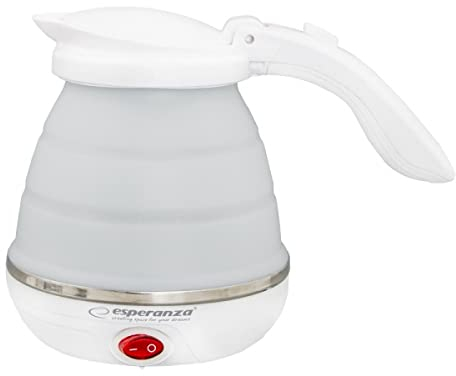 Esperanza EKK023 Bollitore Elettrico Pieghevole Silicone Niagara 0,5 L, Multicolore, Unico