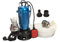 Pompe à matières fécales 20 30 m Storz C Embrayage Pompe à eaux usées 550 W 18000 l/h Pompe submersible Cutter Lame de coupe (pompe avec tuyau de 30 m)