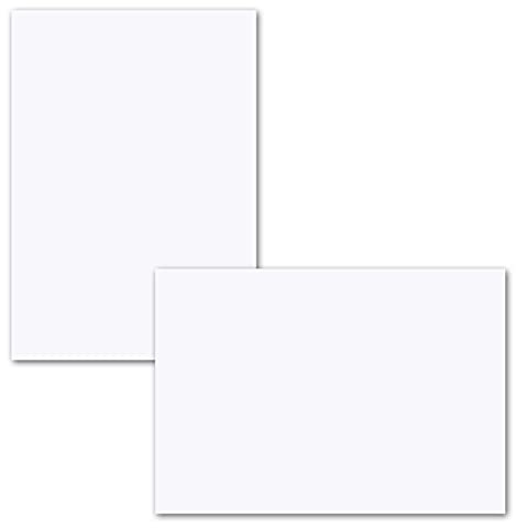 75x einfaches Einlege-Papier für A6 Faltkarten - hochweiß - 102 x 146 mm - ohne Falz - hochwertig mattes Papier von GUSTAV NEUSER