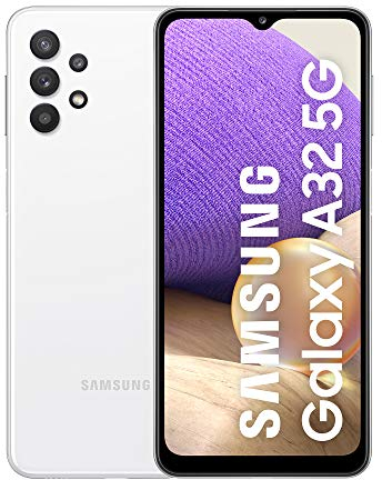 Samsung Galaxy A32 5G (64 GB) Blanco - Smartphone Android de 4GB RAM, Teléfono Móvil Libre con Carga rápida, Batería de 5000 mAh y pantalla de 6,5'' [Versión ES]
