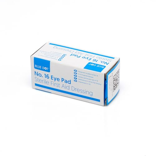 Blue Dot No. 16 Sterile Eye Pad and Bandage, 6 cm Length x 7 cm Width
