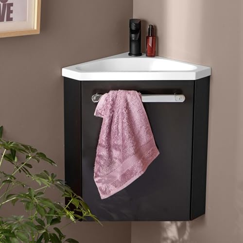 Pack Lave Main Noir Carbone + Robinet Noir