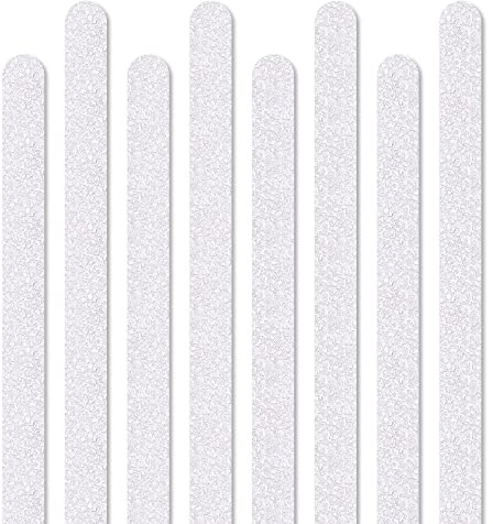 SeKi Antirutsch Streifen 8 Stk. 45x2cm Transparent für Treppen, Dusche, Badewanne - selbstklebend; barfußfreundlich Rutschklasse R9 nach DIN 51130; Anti-Rutsch Klebeband