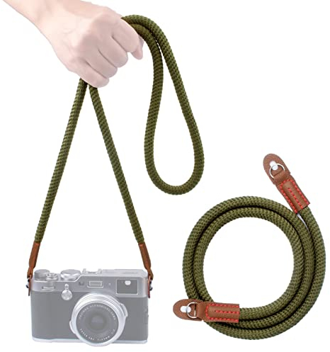 VKO 120cm Camera Strap, Soft Camera Strap Neck Shoulder Strap for Mirrorless DSLR SLR Camera Green
