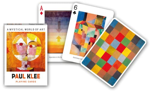 Piatnik 1708 Spielkarten Set Paul Klee, Blau