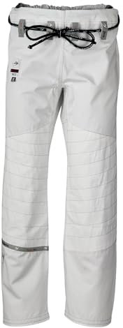 Ju-Sports BJJ Hose A1 Select Neo Weiß I Jiu Jitsu Hose mit Schnürbund mit elastischer Kordel & Langer Knieverstärkung I 100% Baumwolle & dichtes Rip-Stop Gewebe