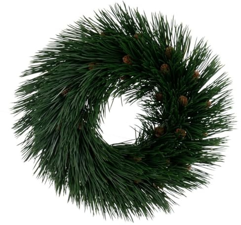 Corona de Navidad Verde PVC 31 x 31 cm