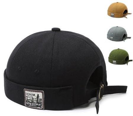 Moorle Cappello Docker Cappello Docker Regolabile da Uomo 100% Cotone Cappello Docker da Donna