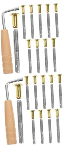BESTonZON 2sätze Harp Tuning Pin Mit Wrench Professionelles Zubehör Für -harfen Langlebig Und Für Anfänger Und Enthusiasten Saiten Stimmstock
