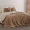 Burrito Blanco | Colcha edredón Invierno con Borreguillo | Cama de 105cm. (+Medidas Disponibles) | Diseño 438 | Color Camel (200x260cm.)