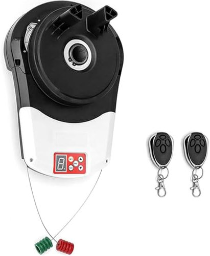 LSBHPPD Apriporta Avvolgibile,Apriporta Elettrico for Garage con 2 Telecomandi, Apriporta Automatico Avvolgibile,Apriporta a Rullo 24 V CC for Garage Magazzino Negozio Fienile Fattoria