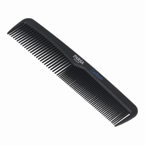 PARSA Beauty pettine capelli professionale in carbonio – Per tutti i tipi di capelli – Pettine robusto e resistente al calore in carbonio – Per la cura dei capelli e della barba
