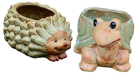 KONTONTY 2pezzi Vasi Ceramici Per Decorazioni e Vasi Per Resistente e Decorazioni Per e